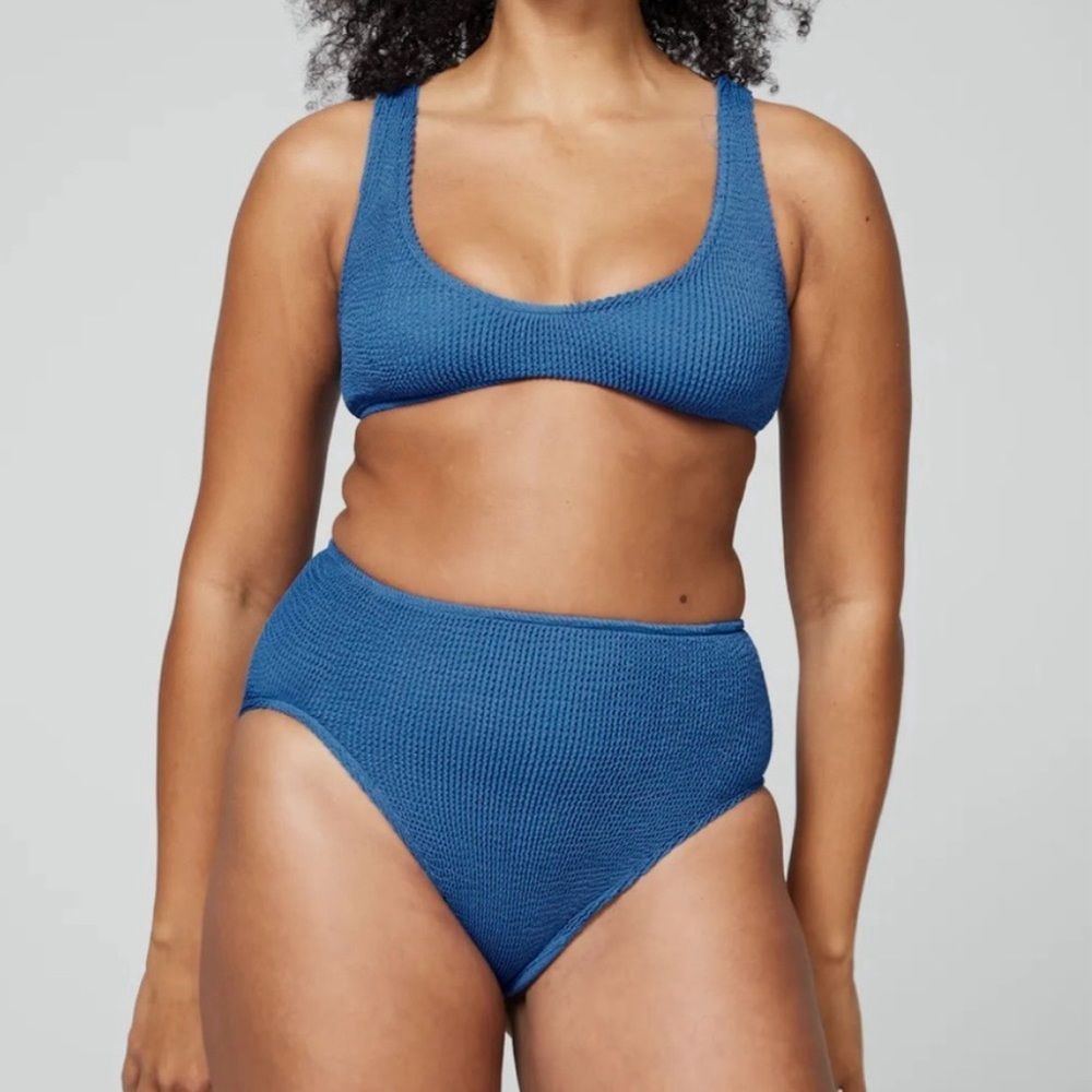 Youswim high waist Eva swimsuit blue